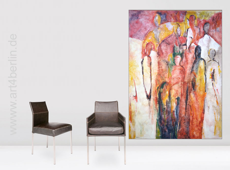 Perfect Family, Acrylmalerei auf Leinwand, 165×120 cm, Original, 990, Euro art4berlin