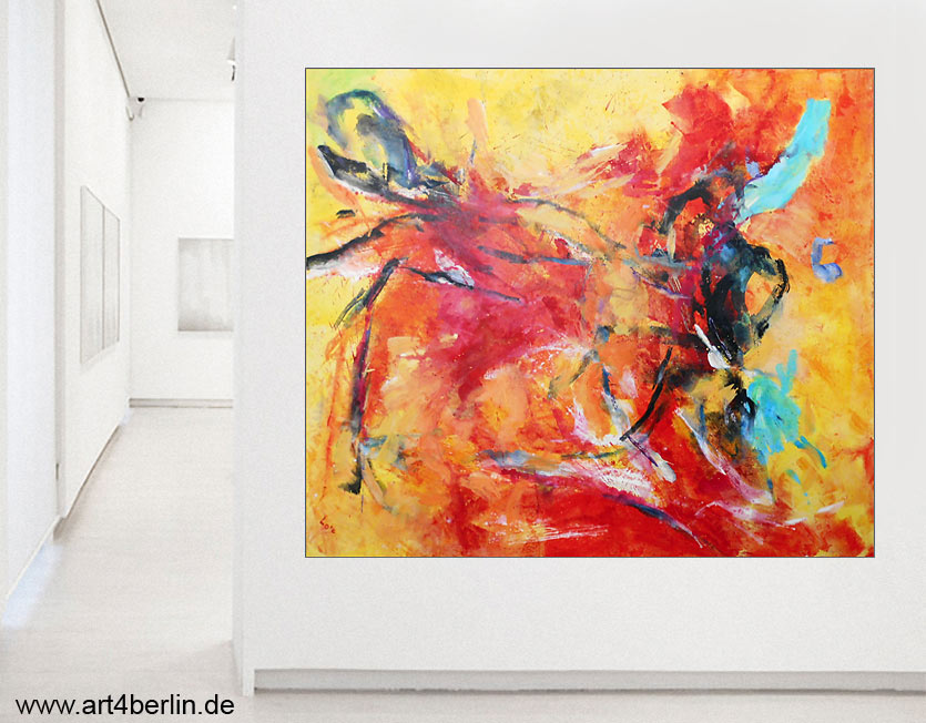 Magic Explosion, Bild in Acryl auf Leinwand, 155×130 cm, Original, 990, Euro art4berlin