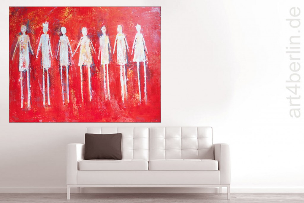 GirlsParade, KünstlerAcrylfarben/Leinwand, 140×105 cm, Original, 840, Euro art4berlin