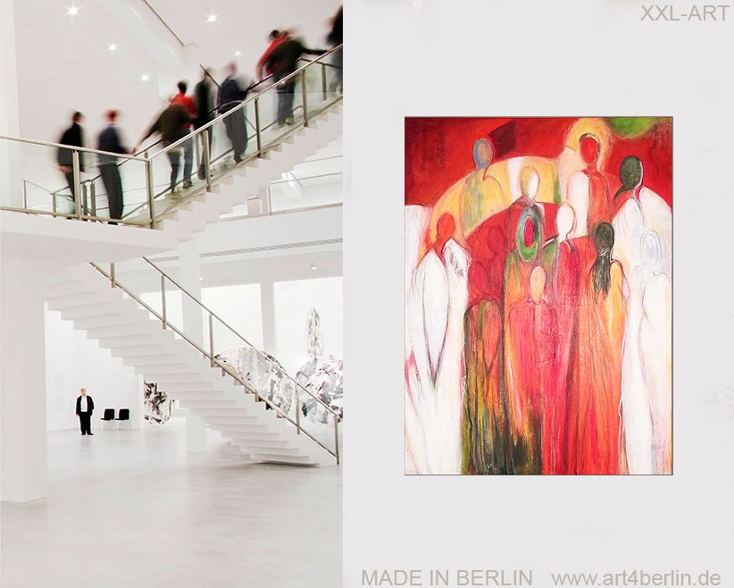 Come Together, Acrylleinwandbild, 140×105 cm, Original, 840, Euro art4berlin Kunstgalerie