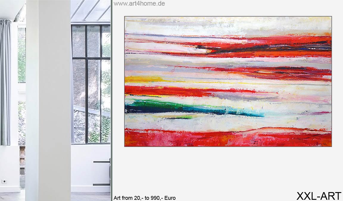 Farbbalancen, Acrylbild auf Leinwand, 180×110 cm, Original, 990, Euro