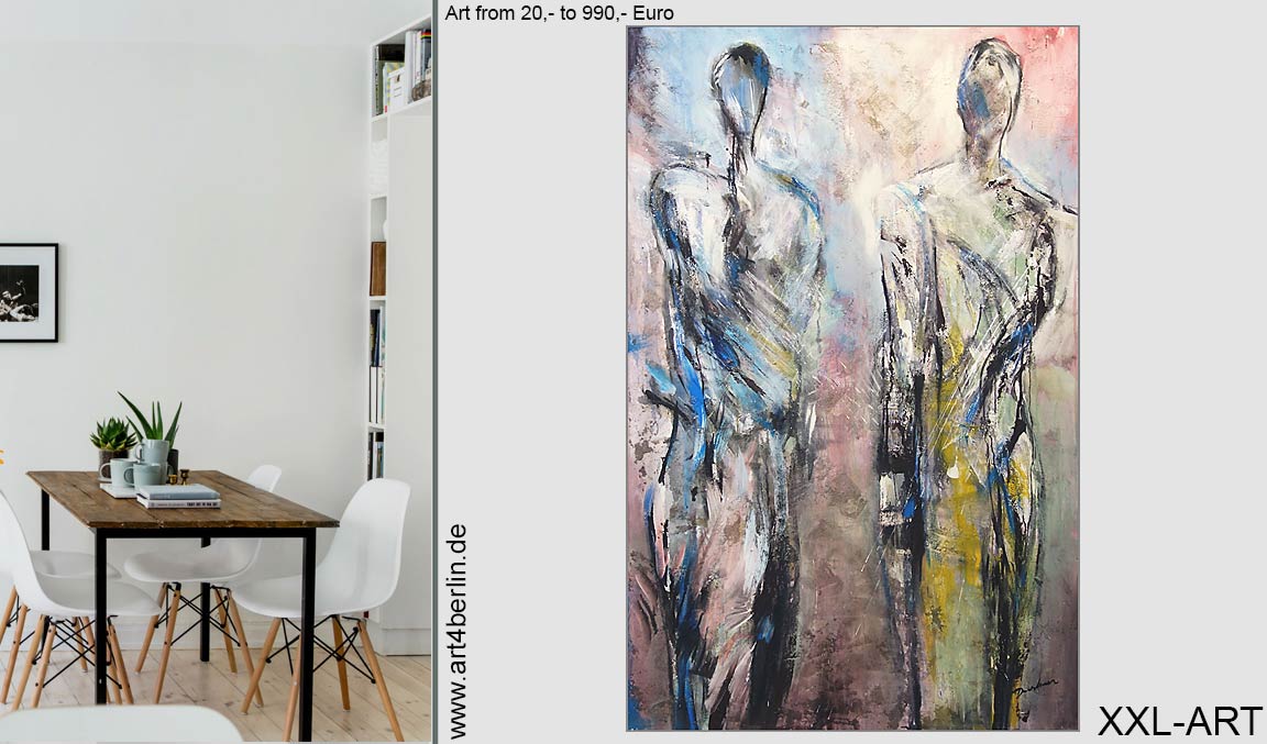 Silhouetten, Acrylleinwandbild, 150×100 cm, Original, 840, Euro