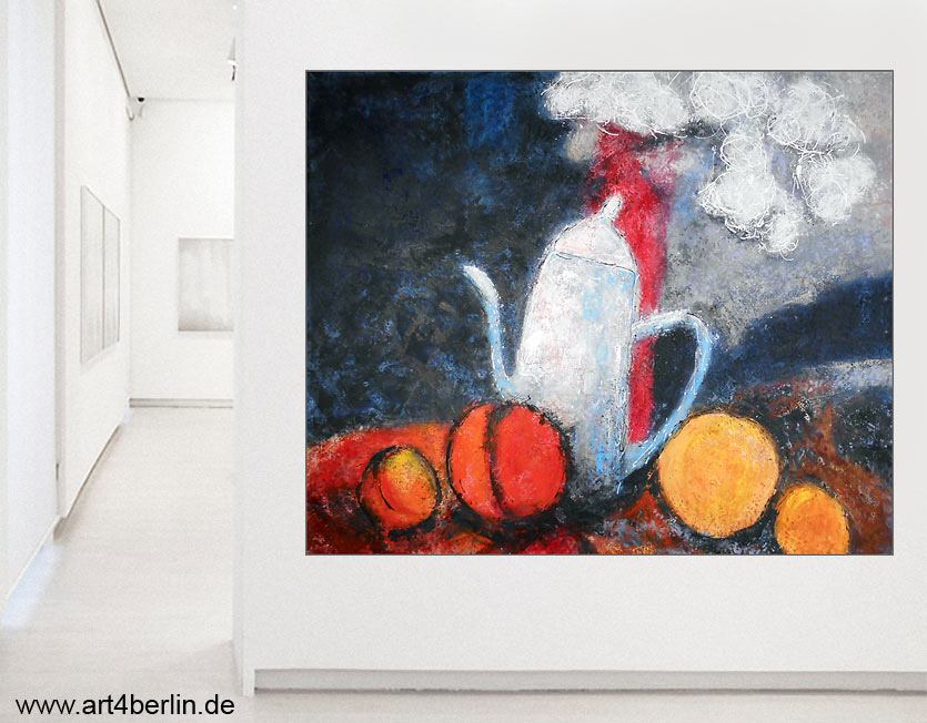 Stillleben, Bild in Öl/Acryl auf Leinwand, 135×110 cm, Original, 840, Euro art4berlin