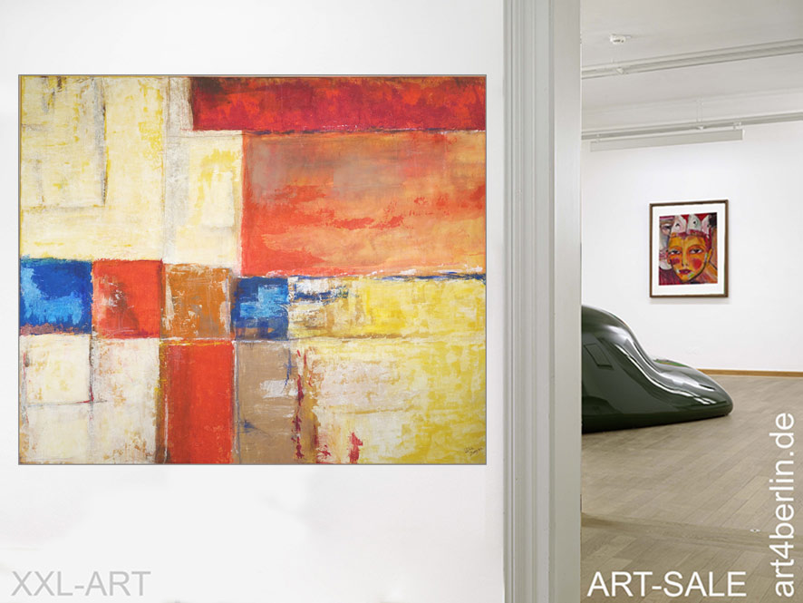 FarbBalance, ModernArt, Mischtechnik/Leinwand, 135×110 cm, Original