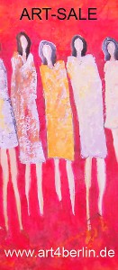 Atelier junger Berliner Künstler. Gespachtelte Leinwandbilder. In der Onlinegalerie.
