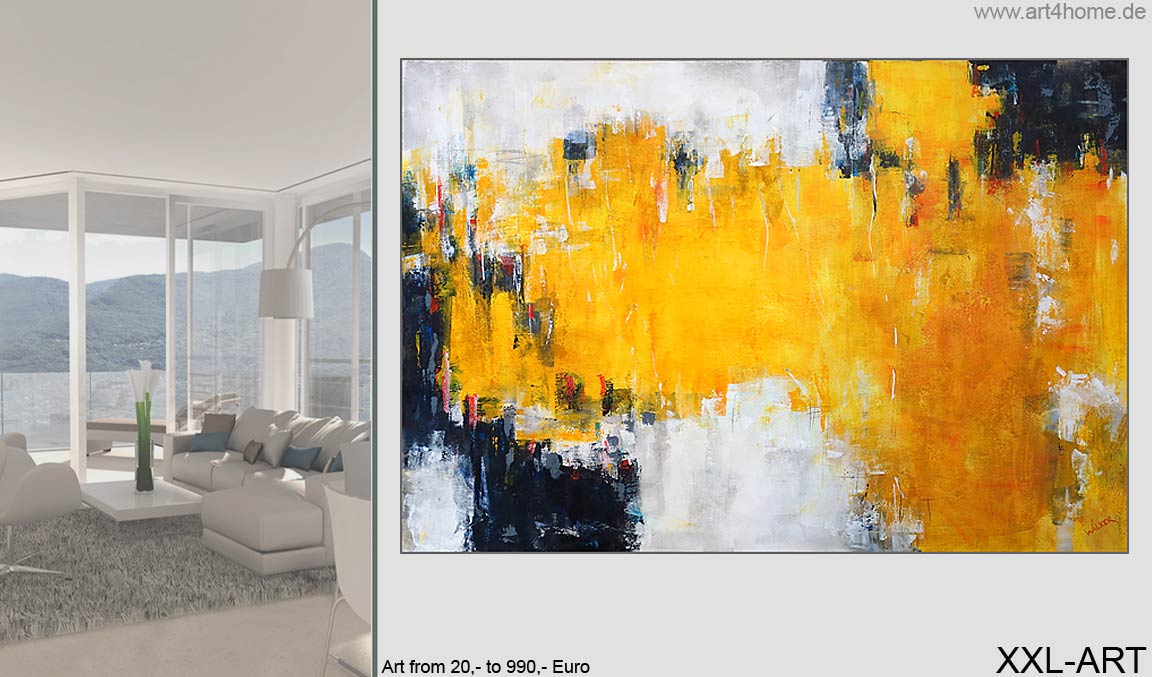 Inszenierung der Sonne, Acrylmalerei auf Leinwand, 150×100 cm, Original