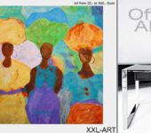 Moderne Kunst im Großformat fürs Wohnzimmer.