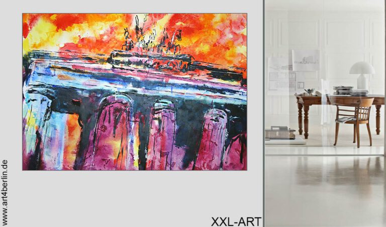 Abstrakte Kunst, dynamische Malerei, moderne Gemälde, die mit Herz gemalt wurden, findet man am preisgünstigsten in der Galerie art4berlin.